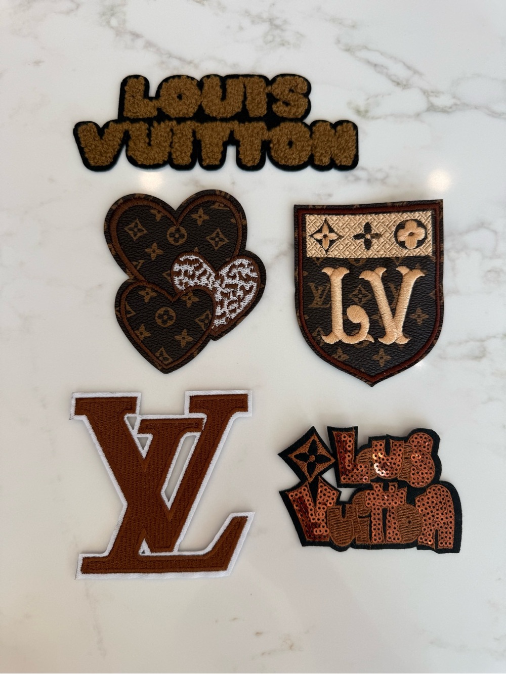 Gorgeous Hand Crafted Brown & Black Iron on Patch